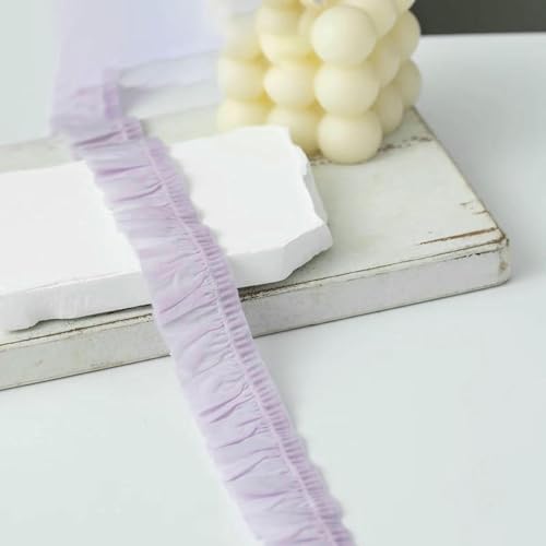 5 Meter plissierte Spitzenbänder für Dekoration, Partykleider, Bastelbedarf, Handarbeiten, Nähzubehör, Nähstoff, matt, 5 Meter 5 Meter plissierte Spitzenbänder für Dekoration, Partykleider, Bastelbedarf, Handarbeiten, Nähzubehör, Nähstoff, matt, 5 Meter von ZFISH