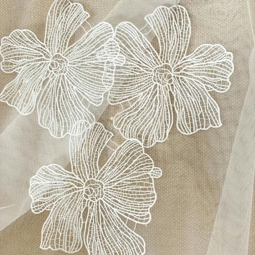 5 Stück Blumen-Spitzen-Applikationen für Hochzeitskleider, Haarnadel-Brosche, Zubehör, Stil 10, 5 Stück 5 Stück Blumen-Spitzen-Applikationen für Hochzeitskleider, Haarnadel-Brosche, Zubehör, Stil 10, 5 Stück von ZFISH