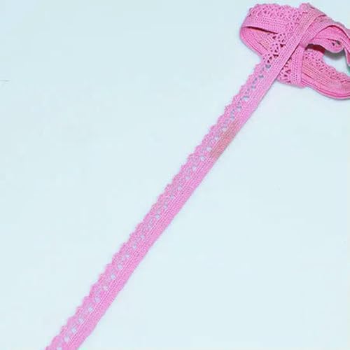 5 Yard, 25 mm, Baumwollspitzenstoff für Heimdekoration, Bekleidungszubehör, Heimtextilien, DIY-Anleitung, Rose und Pink, 1,3 cm, 5 Yards, 5 Yards 5 Yard, 25 mm, Baumwollspitzenstoff für Heimdekoration, Bekleidungszubehör, Heimtextilien, DIY-Anleitung, Rose und Pink, 1,3 cm, 5 Yards, 5 Yards von ZFISH
