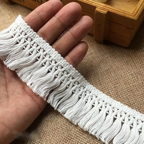 5 Yard Spitzenbesatz Nähband Quaste Fransen Baumwolle Kleidungsstück Vorhang Dekoratives DIY Vintage Bastelzubehör-01-5 Yard 5 Yard Spitzenbesatz Nähband Quaste Fransen Baumwolle Kleidungsstück Vorhang Dekoratives DIY Vintage Bastelzubehör-01-5 Yard von ZFISH