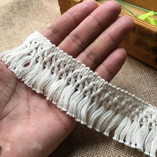 5 Yard Spitzenbesatz Nähband Quaste Fransen Baumwolle Kleidungsstück Vorhang Dekoratives DIY Vintage Bastelzubehör-02-5 Yard 5 Yard Spitzenbesatz Nähband Quaste Fransen Baumwolle Kleidungsstück Vorhang Dekoratives DIY Vintage Bastelzubehör-02-5 Yard von ZFISH