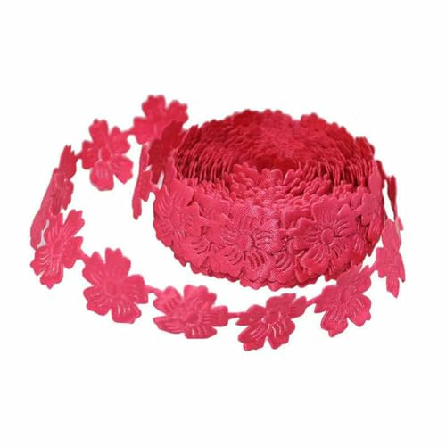 5 Yards/Los 2 cm Spitzenband Kirschblumenband Bestickter Stoff DIY Hochzeitsfeier Dekoration Spitzenbesatz Nähzubehör-R07-5 Yards von ZFISH