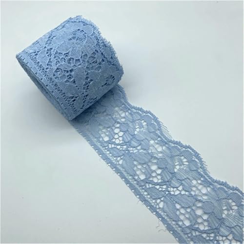 5 Yards/Lot 60 mm Spitzenband, Kunsthandwerk, bestickter Netzstoffbesatz zum Nähen von Stoff, Spitzenband, Rockzubehör-08 von ZFISH