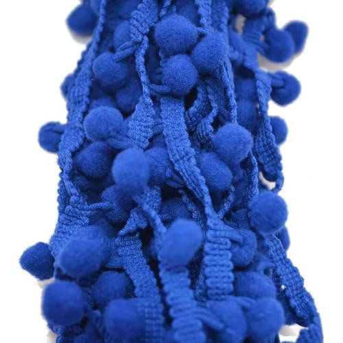 5 Yards 10 mm Spitzenstoff, Nähzubehör, Pompom-Besatz, Pom-Pom-Dekoration, Quaste, Kugel, Fransenband, DIY-Material, Bastelbekleidung, PT23 Königsblau, 5 Yards 5 Yards 10 mm Spitzenstoff, Nähzubehör, Pompom-Besatz, Pom-Pom-Dekoration, Quaste, Kugel, Fransenband, DIY-Material, Bastelbekleidung, PT23 Königsblau, 5 Yards von ZFISH