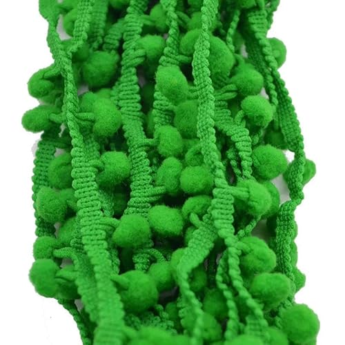 5 Yards 10 mm Spitzenstoff, Nähzubehör, Pompom-Besatz, Pom-Pom-Dekoration, Quaste, Kugel, Fransenband, DIY-Material, Bastelbekleidung, PT25 hellgrün, 5 Yards 5 Yards 10 mm Spitzenstoff, Nähzubehör, Pompom-Besatz, Pom-Pom-Dekoration, Quaste, Kugel, Fransenband, DIY-Material, Bastelbekleidung, PT25 hellgrün, 5 Yards von ZFISH