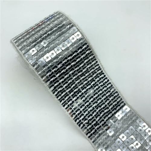 5 Yards 38 mm Paillettenband Spitzenbesatz Pailletten-Nähstoff für Kleider, Kleidung, Kopfschmuck, Brauthochzeit, Nähzubehör-03-5 Yards 5 Yards 38 mm Paillettenband Spitzenbesatz Pailletten-Nähstoff für Kleider, Kleidung, Kopfschmuck, Brauthochzeit, Nähzubehör-03-5 Yards von ZFISH