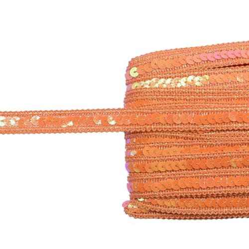 5 m 12 mm glänzendes Paillettenband, Spitzenbesatz, Stoff für Kleider, Kleidung, handgefertigt, DIY-Bastelarbeiten, Spitzenband, Stoff, Kleidungsstücke, Nähzubehör, B15, 5 Meter von ZFISH