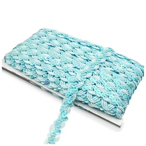 5 m Paillettenspitze, gebogene Spitze, Stoffbesatz, DIY, Nähen, Basteln, Kleidungszubehör, glänzende Perlen, Paillettenbänder, Hochzeitsdekoration-A16- 5 m Paillettenspitze, gebogene Spitze, Stoffbesatz, DIY, Nähen, Basteln, Kleidungszubehör, glänzende Perlen, Paillettenbänder, Hochzeitsdekoration-A16- von ZFISH