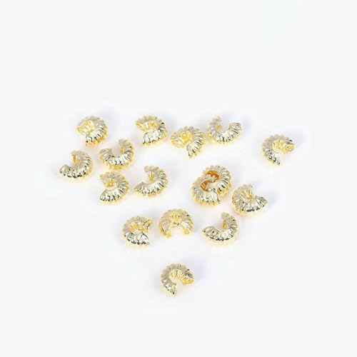 50 Stück/Lot 18 Karat vergoldete offene Crimpperlen, runde Abdeckungen, Crimp-Endperlen, Stopperperlen für DIY-Schmuckherstellungszubehör-14 Karat echt vergoldet-50 Stück 50 Stück/Lot 18 Karat vergoldete offene Crimpperlen, runde Abdeckungen, Crimp-Endperlen, Stopperperlen für DIY-Schmuckherstellungszubehör-14 Karat echt vergoldet-50 Stück von ZFISH