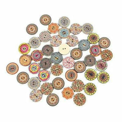 50 Stück 3 Größen Natürliche Holzknöpfe Runde Spiral-Nähknöpfe Scrapbooking 2 Löcher Nähzubehör für Kinder-25 mm 50 Stück 3 Größen Natürliche Holzknöpfe Runde Spiral-Nähknöpfe Scrapbooking 2 Löcher Nähzubehör für Kinder-25 mm von ZFISH