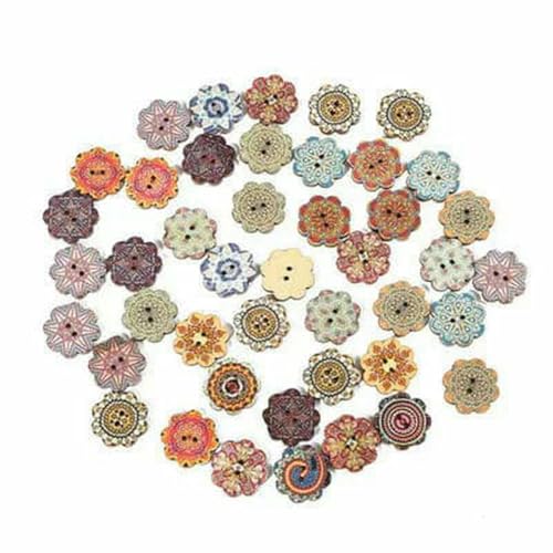 50 Stück 3 Größen Natürliche Holzknöpfe Runde Spiralnähknöpfe Scrapbooking 2 Löcher Nähzubehör für Kinder-20mm_a 50 Stück 3 Größen Natürliche Holzknöpfe Runde Spiralnähknöpfe Scrapbooking 2 Löcher Nähzubehör für Kinder-20mm_a von ZFISH