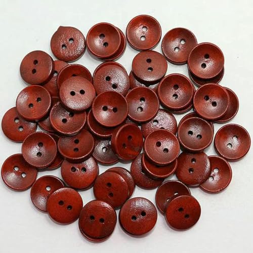 50 Stück Holzknöpfe zum Nähen, Scrapbooking, runde Schüssel, zwei Löcher, 15 mm Durchmesser, Costura Botones, Dekorieren, Bottoni, Botões-1 50 Stück Holzknöpfe zum Nähen, Scrapbooking, runde Schüssel, zwei Löcher, 15 mm Durchmesser, Costura Botones, Dekorieren, Bottoni, Botões-1 von ZFISH