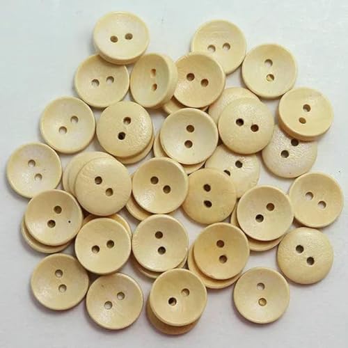 50 Stück Holzknöpfe zum Nähen, Scrapbooking, runde Schüssel, zwei Löcher, 15 mm Durchmesser, Costura Botones, Dekorieren, Bottoni, Botões-3 50 Stück Holzknöpfe zum Nähen, Scrapbooking, runde Schüssel, zwei Löcher, 15 mm Durchmesser, Costura Botones, Dekorieren, Bottoni, Botões-3 von ZFISH