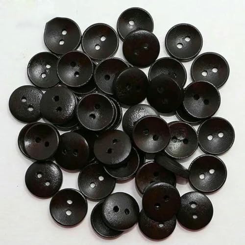 50 Stück Holzknöpfe zum Nähen, Scrapbooking, runde Schüssel, zwei Löcher, 15 mm Durchmesser, Costura Botones, Dekorieren, Bottoni, Botões-4 50 Stück Holzknöpfe zum Nähen, Scrapbooking, runde Schüssel, zwei Löcher, 15 mm Durchmesser, Costura Botones, Dekorieren, Bottoni, Botões-4 von ZFISH