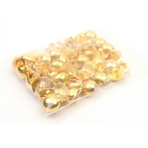 50 Stück Vollkuppel-Metallknöpfe mit poliertem Gold-Finish, handgenähte Knöpfe für Lederwaren, Kleidung, Kleiderzubehör - Standard von ZFISH