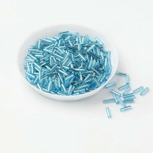 500 g/Packung, 6 mm, Silberkern, tschechische Glasperlen, Röhre für Schmuck, Kleidungszubehör, Perlen für Kleidung, Hellblau 500 g/Packung, 6 mm, Silberkern, tschechische Glasperlen, Röhre für Schmuck, Kleidungszubehör, Perlen für Kleidung, Hellblau von ZFISH