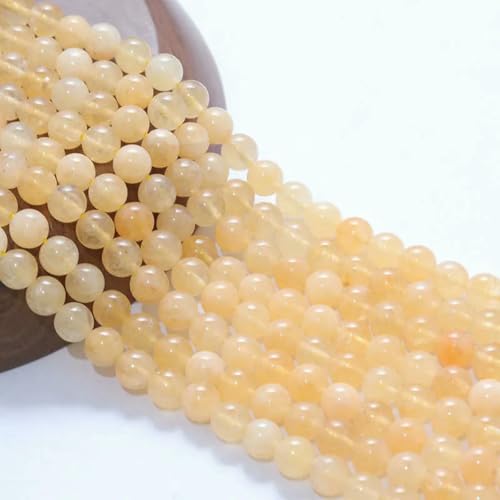 6/8/10 mm natürliche runde Tigerauge-Amazonit-Granat-Achat-Angelit-Quarz-Lava-Perlen zur Schmuckherstellung, DIY-Armbandzubehör – Bao optimiert – 10 mm, 36 bis 37 Stück von ZFISH
