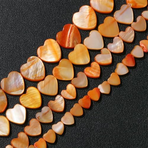 6–12 mm Herz, natürliche Muschelperlen, blau, grün, rot, gelb, lose Abstandsperlen, Anhänger für die Schmuckherstellung, DIY-Halskette, Armbandzubehör, Nr. 4–8 mm, ca. 45 Stück 6–12 mm Herz, natürliche Muschelperlen, blau, grün, rot, gelb, lose Abstandsperlen, Anhänger für die Schmuckherstellung, DIY-Halskette, Armbandzubehör, Nr. 4–8 mm, ca. 45 Stück von ZFISH