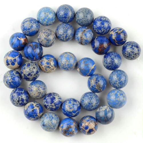 6 8 10 mm Natursteinperlen, bunte Meeresablagerungen, Jaspis, Türkis, runde Perlen zur Schmuckherstellung, DIY-Armbänder, Zubehör – Blaues Meeresablagerungen – 8 mm 6 8 10 mm Natursteinperlen, bunte Meeresablagerungen, Jaspis, Türkis, runde Perlen zur Schmuckherstellung, DIY-Armbänder, Zubehör – Blaues Meeresablagerungen – 8 mm von ZFISH