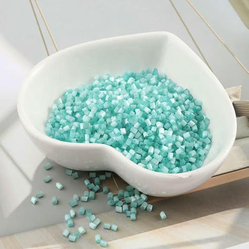 720 Stück 2 mm matte tschechische Glasperlen 11/0, gefrostete Rocailles-Perlen, Röhren, DIY-Armband, Halskette für die Schmuckherstellung, Kleiderzubehör, 007 Türkis von ZFISH