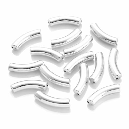 8 mm 12 mm 5/10 Stück bunte gebogene Rohrperlen, gebogene Acrylrohrperlen für DIY-Armbänder, Ohrringe, Anhänger, Schmuckherstellung, Zubehör-12 mm 39 von ZFISH