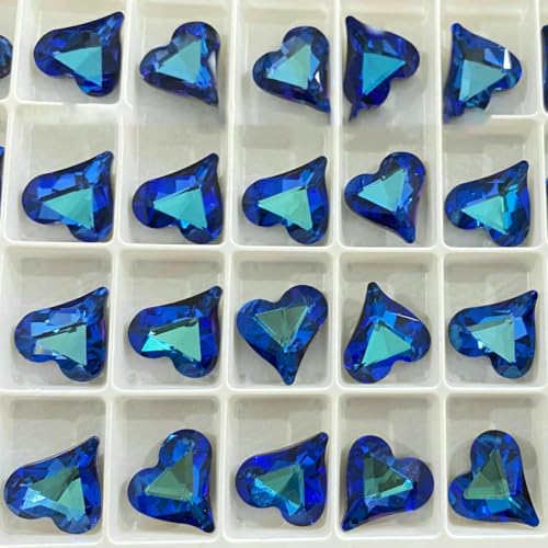 8 x 9 mm, 12 x 13,0 mm, süßes Herz, Glitzer-Glas-Strasssteine, Nagelzubehör, 3D-Schmuckherstellung, Perlen, DIY-Nagelkunst, Edelsteine, blau, 10 Stück 8 x 9 mm, 12 x 13,0 mm, süßes Herz, Glitzer-Glas-Strasssteine, Nagelzubehör, 3D-Schmuckherstellung, Perlen, DIY-Nagelkunst, Edelsteine, blau, 10 Stück von ZFISH