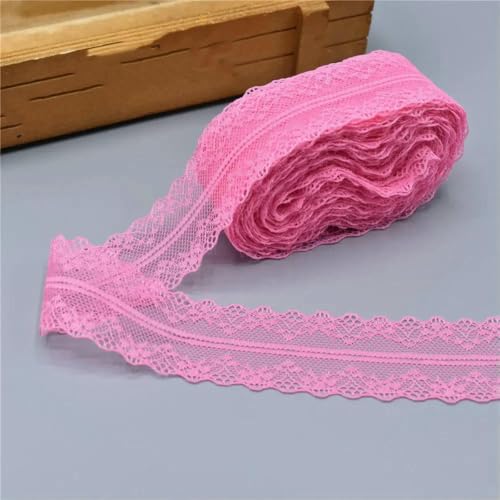 9,1 m Spitzenband, 40 mm breit, weißer afrikanischer Stoff zum Nähen von Kleidung, bestickte Spitze zum Basteln, Besatz von Unterwäsche, DIY-Tüll-Rosenrot-9,1 m 9,1 m Spitzenband, 40 mm breit, weißer afrikanischer Stoff zum Nähen von Kleidung, bestickte Spitze zum Basteln, Besatz von Unterwäsche, DIY-Tüll-Rosenrot-9,1 m von ZFISH