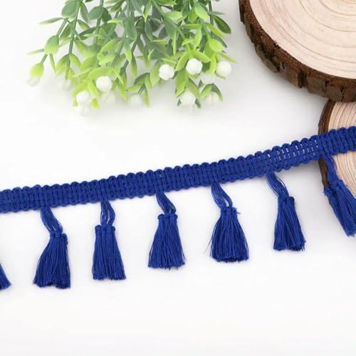 9,1 m Spitzenband, Quaste, Fransen, Baumwolle, ethnisches Spitzenbesatzband, Nähband, Kleider, Kleidungsstücke, Vorhänge, DIY, handgefertigtes Bastelzubehör, 10 Saphirblau, 1,8 m 9,1 m Spitzenband, Quaste, Fransen, Baumwolle, ethnisches Spitzenbesatzband, Nähband, Kleider, Kleidungsstücke, Vorhänge, DIY, handgefertigtes Bastelzubehör, 10 Saphirblau, 1,8 m von ZFISH