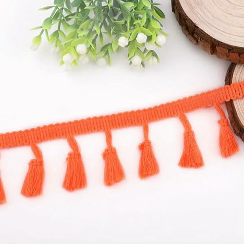 9,1 m Spitzenband, Quaste, Fransen, Baumwolle, ethnisches Spitzenbesatzband, Nähband, Kleider, Kleidungsstücke, Vorhänge, DIY, handgefertigtes Bastelzubehör, 16 fluoreszierendes Orange, 9 9,1 m Spitzenband, Quaste, Fransen, Baumwolle, ethnisches Spitzenbesatzband, Nähband, Kleider, Kleidungsstücke, Vorhänge, DIY, handgefertigtes Bastelzubehör, 16 fluoreszierendes Orange, 9 von ZFISH