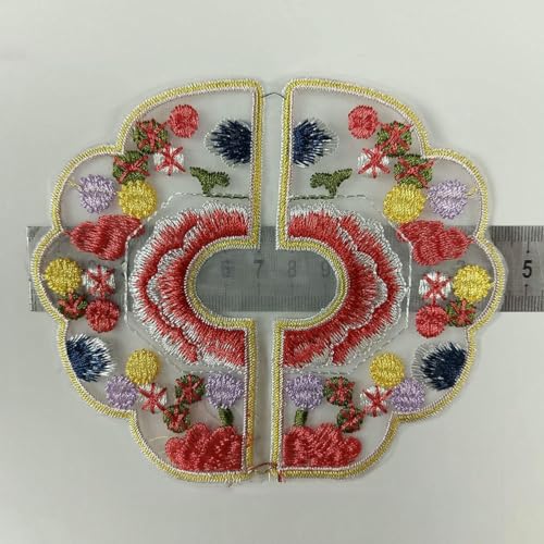 Chinesischen stil stickerei Kreisförmigen patchNeue Chinesischen stil Jeans Bestickt blumen organza-stil 3326-zeigen von ZFISH