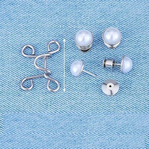 Jeansknopfnadeln, Nägel, Metallknöpfe, abnehmbare Hosenclips, Knöpfe, DIY-Taillenspanner, Kleidungsschnallen, Nähwerkzeuge, Typ I, 2er-Set Jeansknopfnadeln, Nägel, Metallknöpfe, abnehmbare Hosenclips, Knöpfe, DIY-Taillenspanner, Kleidungsschnallen, Nähwerkzeuge, Typ I, 2er-Set von ZFISH