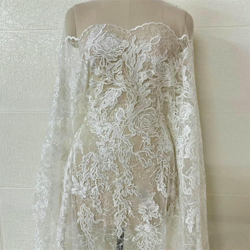 Kordel Pailletten Stickerei Hochzeitskleid Französische Spitze DIY Kleid Kleid Spitze-1Yard von ZFISH