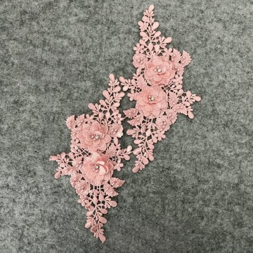 Mehrfarbiges Paar Blumenausschnitt ABS Perlen 3D Strass Stickerei Spitze Kleid Stoff DIY Nähen Hochzeit Applikation Zubehör-YL1882 Mehrfarbiges Paar Blumenausschnitt ABS Perlen 3D Strass Stickerei Spitze Kleid Stoff DIY Nähen Hochzeit Applikation Zubehör-YL1882 von ZFISH