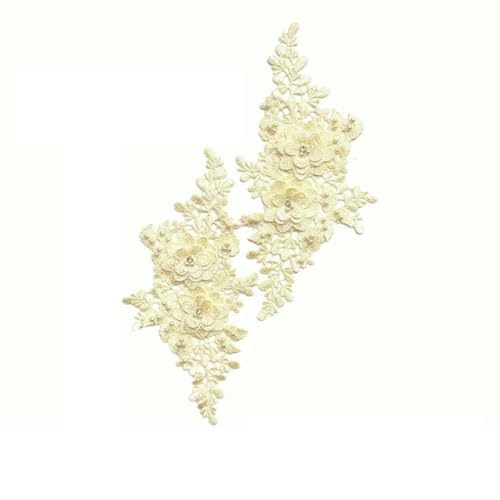 Mehrfarbiges Paar Blumenausschnitt ABS Perlen 3D Strass Stickerei Spitze Kleid Stoff DIY Nähen Hochzeit Applikation Zubehör-YL2399 Mehrfarbiges Paar Blumenausschnitt ABS Perlen 3D Strass Stickerei Spitze Kleid Stoff DIY Nähen Hochzeit Applikation Zubehör-YL2399 von ZFISH