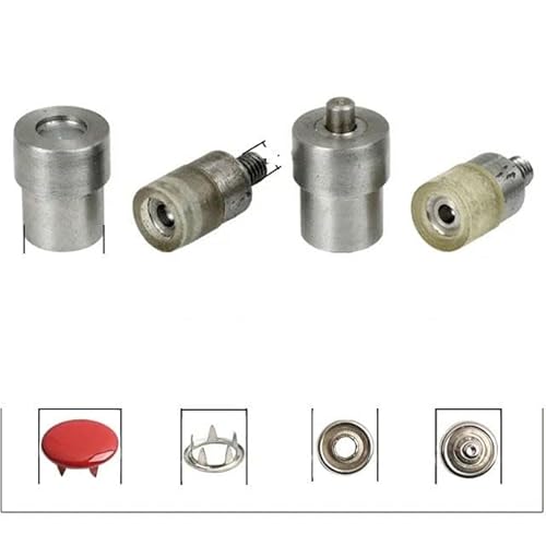 Metallstempel für Druckknöpfe, Handstanzmaschine, Form für Lederwaren, Kleidung, Taschen, Nähzubehör, YKJMJ-5ZKS-9,5 mm von ZFISH