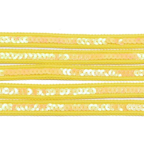 Meter 12 mm Paillettenband, Spitzenbesatz, Stoff, für Kleider, Kleidung, Kopfschmuck, Brautschmuck, DIY, Basteln, Nähzubehör, B14 von ZFISH