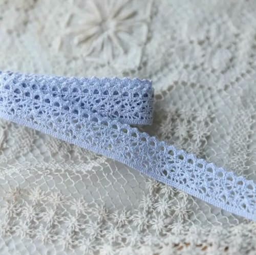 Meter rosa blau lila Baumwolle bestickte Spitzenborte Spitzenband DIY für Kostüme geraffte Hochzeitskleider Näharbeiten 2 cm Breite-hellviolett-5 Meter von ZFISH