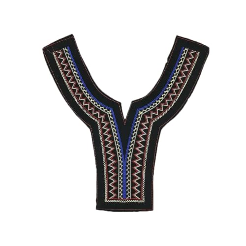 Modische DIY-Nähspitze, Stickerei, ethnischer Wind, Polyester, wasserlöslich, Kostüm, Kleidungszubehör, dekorative Accessoires, Stil 17 (1 Stück), Größenreferenzbild von ZFISH