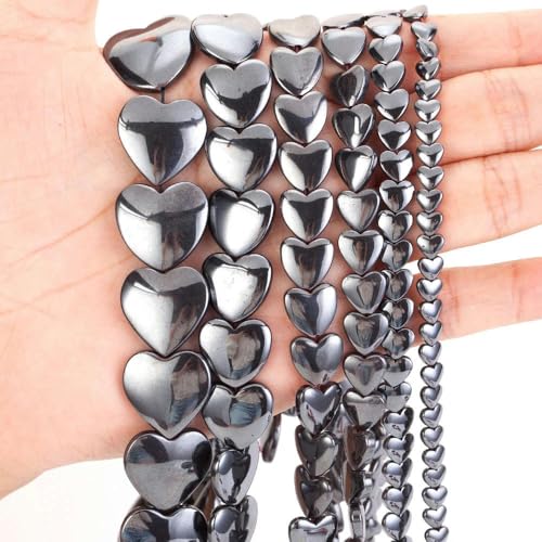 Natürliche Hämatit-Steinperlen, Stern, Herz, Pfeil, Zylinderform, Abstandsperlen zur Schmuckherstellung, DIY-Charm-Armbänder, 6 mm, Bogenherz Natürliche Hämatit-Steinperlen, Stern, Herz, Pfeil, Zylinderform, Abstandsperlen zur Schmuckherstellung, DIY-Charm-Armbänder, 6 mm, Bogenherz von ZFISH