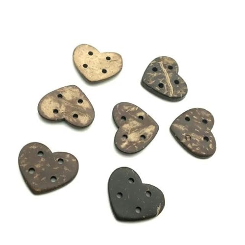 Natürlicher, umweltfreundlicher Kokosnussschalen-Holzknopf/Basteln für Kleidung, 2 Löcher, Kinder, Scrapbook, dekoratives Nähzubehör, 25 x 20 mm, 10 Stück Natürlicher, umweltfreundlicher Kokosnussschalen-Holzknopf/Basteln für Kleidung, 2 Löcher, Kinder, Scrapbook, dekoratives Nähzubehör, 25 x 20 mm, 10 Stück von ZFISH