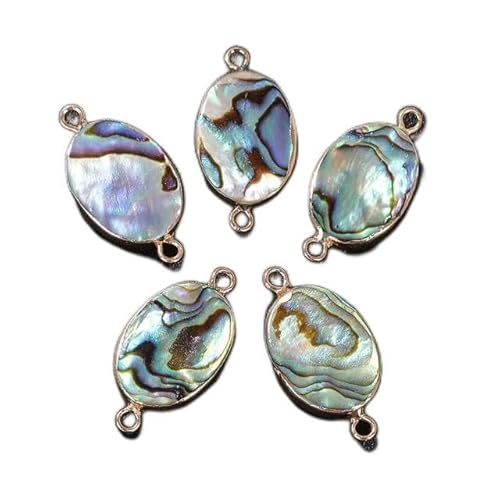 Natürlicher Perlmutt-Muschelanhänger, Herztropfen, Wasser, runde Form, Abalone-Muschel, Verbinder zur Schmuckherstellung, Halskette, Armband, Nr. 33, 14 x 18 mm, 3 Stück Natürlicher Perlmutt-Muschelanhänger, Herztropfen, Wasser, runde Form, Abalone-Muschel, Verbinder zur Schmuckherstellung, Halskette, Armband, Nr. 33, 14 x 18 mm, 3 Stück von ZFISH