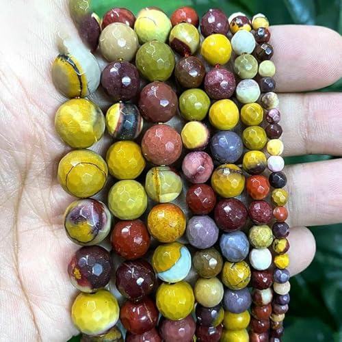 Natursteinperlen, Jaspis, Amazonit, Türkis, Achate, runde Perlen zur Schmuckherstellung, DIY-Armband, Ohrringe, 4/6/8/10/12 mm, Mookait, 12 mm, ca. 30 Stück Natursteinperlen, Jaspis, Amazonit, Türkis, Achate, runde Perlen zur Schmuckherstellung, DIY-Armband, Ohrringe, 4/6/8/10/12 mm, Mookait, 12 mm, ca. 30 Stück von ZFISH