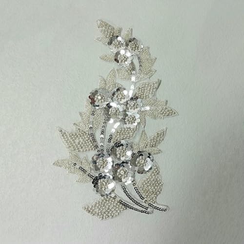 Pailletten-Stickerei Gaze Nagelbohrer Perlen Spitze Nähen Kragen Dekoration Kleidung einzelne Blume-Stil 3300-Show Pailletten-Stickerei Gaze Nagelbohrer Perlen Spitze Nähen Kragen Dekoration Kleidung einzelne Blume-Stil 3300-Show von ZFISH