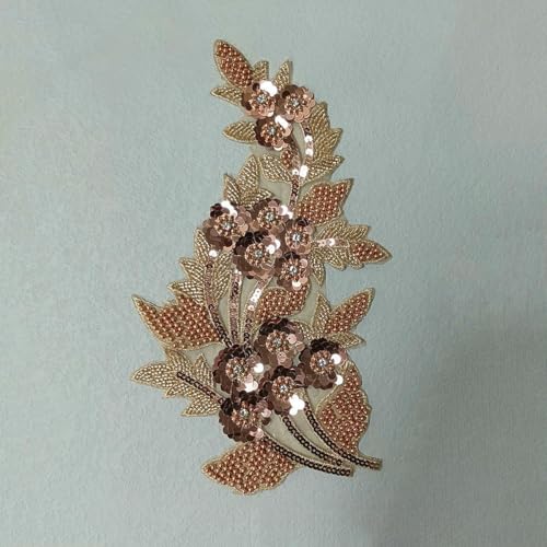 Pailletten stickerei Gaze nagel bohrer Perlen spitze nähen kragen dekoration kleidung einzelne blume-stil 3303-zeigen von ZFISH