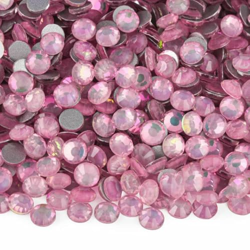 Pink Series Nicht-Hotfix-Strasssteine SS6-SS30 Nagel-Charm-Art Flatback-Kristalle Super-Glitzer-Glas-Strass für Heimwerker-Bastelarbeiten-Pink Fairy Crystal-SS20-1440P Pink Series Nicht-Hotfix-Strasssteine SS6-SS30 Nagel-Charm-Art Flatback-Kristalle Super-Glitzer-Glas-Strass für Heimwerker-Bastelarbeiten-Pink Fairy Crystal-SS20-1440P von ZFISH