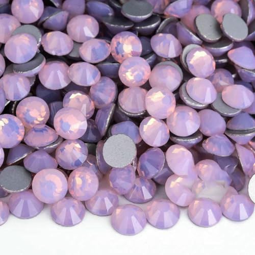 Pink Series Nicht-Hotfix-Strasssteine SS6-SS30 Nagel-Charm-Art Flatback-Kristalle Super-Glitzer-Glas-Strass für Heimwerker-Bastelarbeiten-Pink Opal-SS30-288PCS-1 Pink Series Nicht-Hotfix-Strasssteine SS6-SS30 Nagel-Charm-Art Flatback-Kristalle Super-Glitzer-Glas-Strass für Heimwerker-Bastelarbeiten-Pink Opal-SS30-288PCS-1 von ZFISH