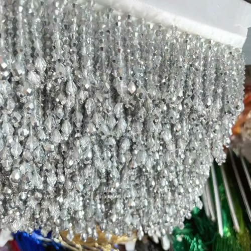 Quasten mit Perlen, Spitzenbesatz in 32 Farben, für Kleidungsstücke, Kleider, Quasten, Spitzendekoration, Schuhe, Ornamente, weiß, schwarz, hängender Perlenvorhang, Schreibtis Quasten mit Perlen, Spitzenbesatz in 32 Farben, für Kleidungsstücke, Kleider, Quasten, Spitzendekoration, Schuhe, Ornamente, weiß, schwarz, hängender Perlenvorhang, Schreibtis von ZFISH