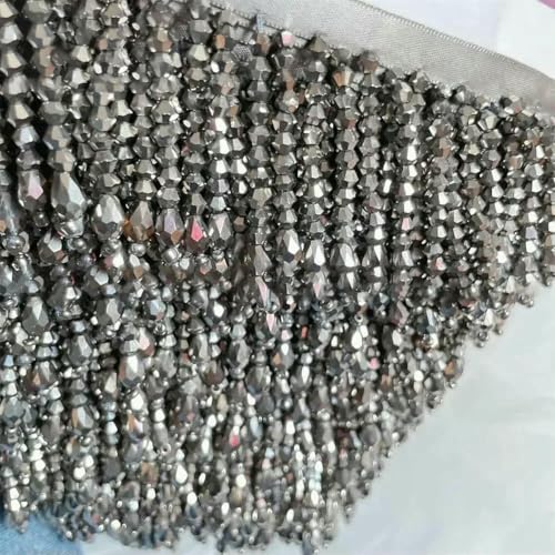 Quasten mit Perlen, Spitzenbesatz in 32 Farben, für Kleidungsstücke, Kleider, Quasten, Spitzendekoration, Schuhe, Ornamente, weiß, schwarz, hängender Perlenvorhang, Schreibtis Quasten mit Perlen, Spitzenbesatz in 32 Farben, für Kleidungsstücke, Kleider, Quasten, Spitzendekoration, Schuhe, Ornamente, weiß, schwarz, hängender Perlenvorhang, Schreibtis von ZFISH