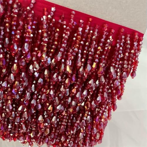 Quasten mit Perlen, Spitzenbesatz in 32 Farben, für Kleidungsstücke, Kleider, Quasten, Spitzendekoration, Schuhe, Ornamente, weiß/schwarz, hängender Perlenvorhang, Schreibtisc Quasten mit Perlen, Spitzenbesatz in 32 Farben, für Kleidungsstücke, Kleider, Quasten, Spitzendekoration, Schuhe, Ornamente, weiß/schwarz, hängender Perlenvorhang, Schreibtisc von ZFISH