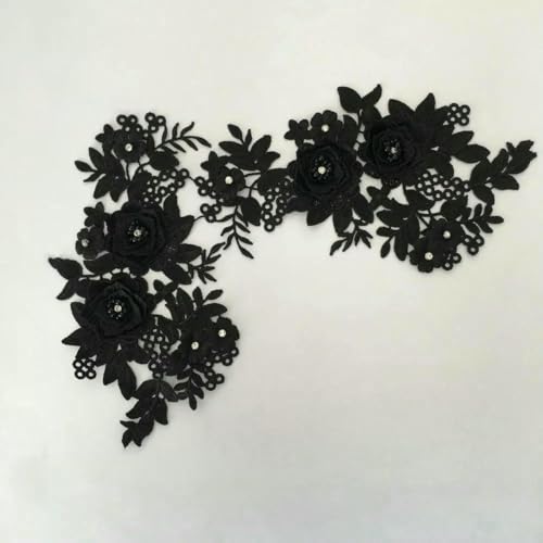Schwarzer Spitzenkragen DIY Strass Nähen Stickerei Ausschnitt Applikation Kleidung Dekorative Bastelbedarf Zubehör-1D SALE_a-show Schwarzer Spitzenkragen DIY Strass Nähen Stickerei Ausschnitt Applikation Kleidung Dekorative Bastelbedarf Zubehör-1D SALE_a-show von ZFISH